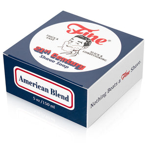 Fine Accoutrements American Blend shaving soap in the packaging 