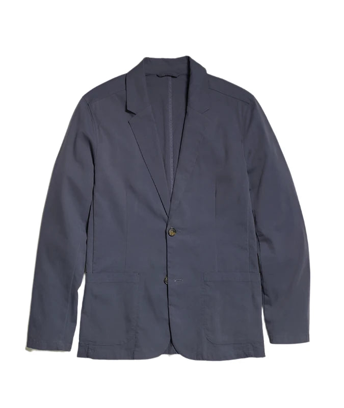 Marine Layer Breeze Blazer in India Ink color, Flat lay view