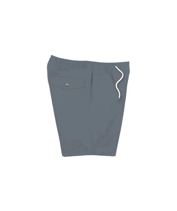 Jetty Creek Walkshort in storm color, right side flat lay view