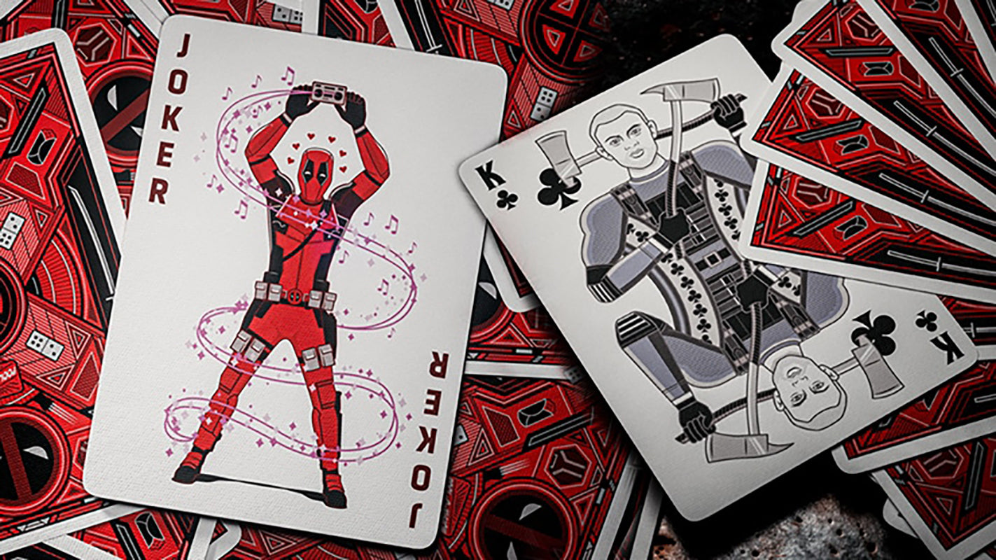 Deadpool Plying Cards, Joker and king cards