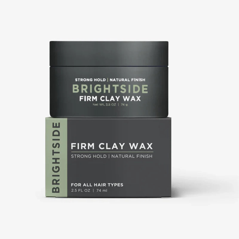 Brightside Firm Clay Wax, container and box