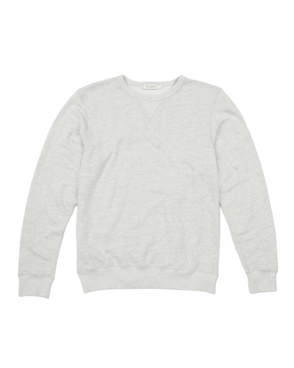 Ace Rivington French Terry Crewneck Sweatshirt in heathered Grey color, flat lay view