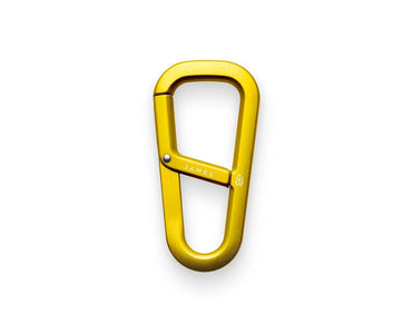 The James Brand Hardin Carabiner in canary Yellow