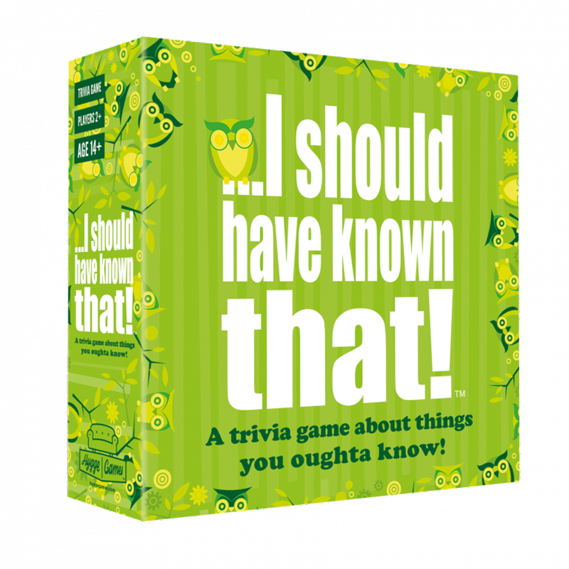 I should have known that trivia card game in the box