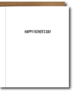 Father's Day Card with a Minivan on the front - inside says Happy Father's Day