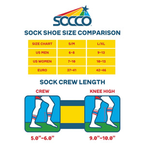 Socco Socks sizing Chart