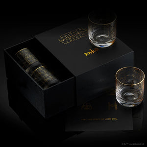 Joy Jolt limited edition Star Wars short glasses with packaging