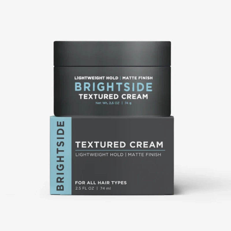 Brightside Textured Cream, product container and box