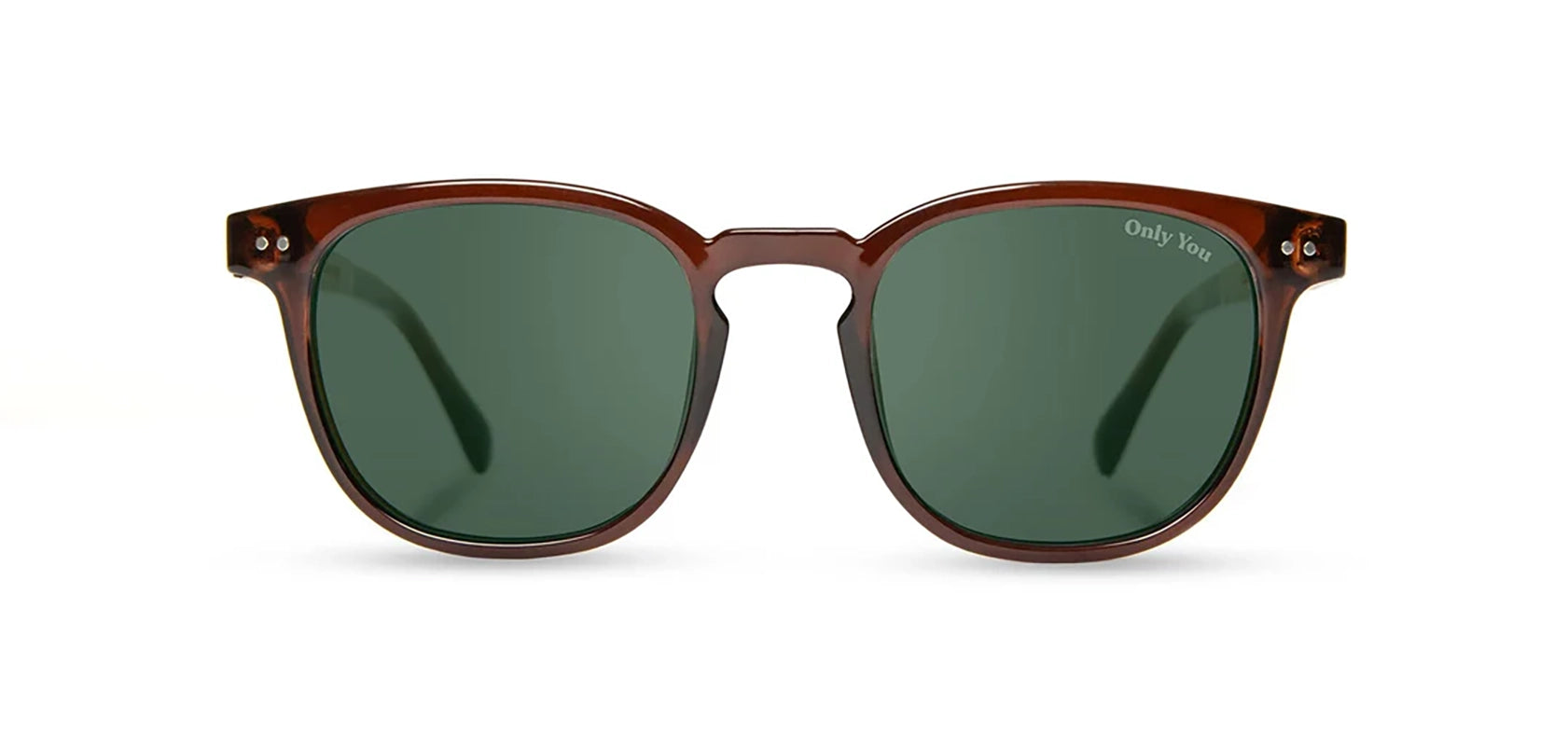 Camp Topo Sunglasses in Clay/Smokey Bear, with g15 Polarized lenses, front view