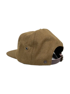 Iron & Resin Bolt Hat in Olive, rear view