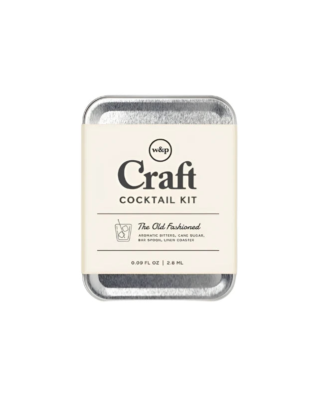 Craft travelers cocktail kit in a small tin