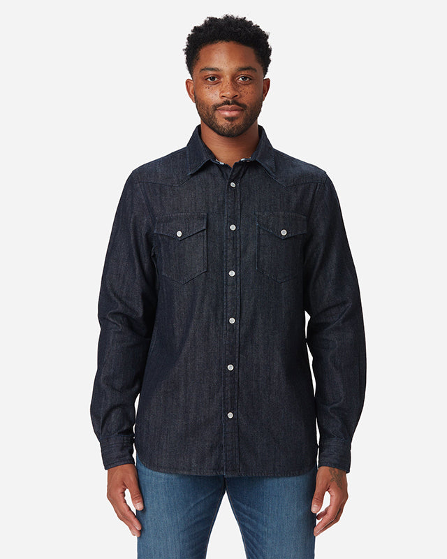 Lemandik Washed Denim Shirt Color Block - Blue / S | Custom denim shirts, Denim  shirt men, Colorful shirts
