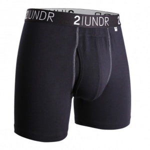 2UNDR men's swing shift boxer brief, Black