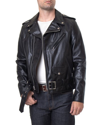 Lightweight Fitted Cowhide Motorcycle Jacket - The Simple Man