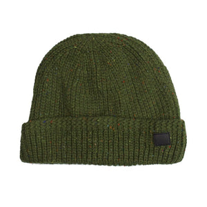 Dibi Donegal cable Knit Beanie in Green