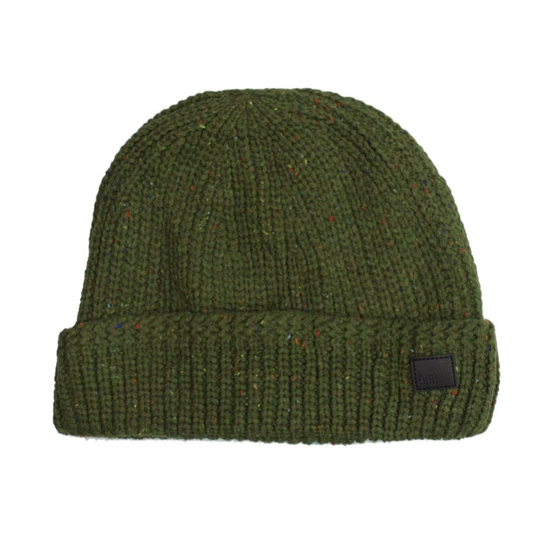 Dibi Donegal cable Knit Beanie in Green