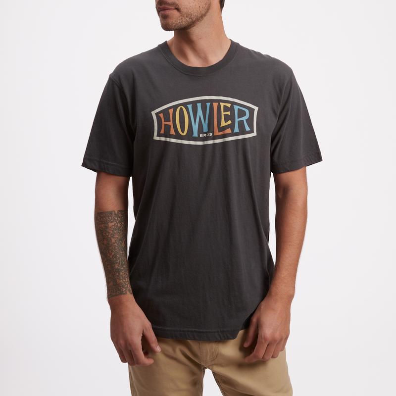Howler Brothers Select Pocket T-Shirt Coyote Howl: Antique Black / L