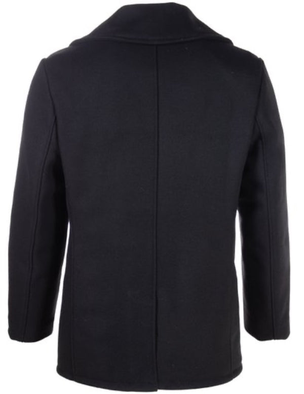 US Navy Peacoat Men's Wool Coat - Schott NYC - The Simple Man